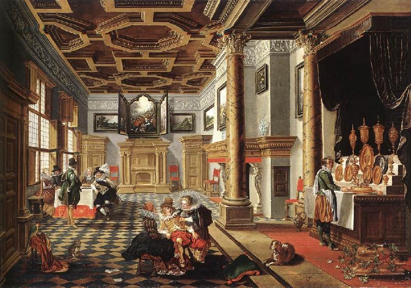BASSEN, Bartholomeus van Renaissance Interior with Banqueters f china oil painting image
